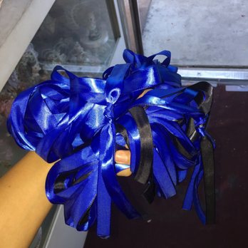 Mary's Lace Craft - Blue and black school colors - Arts & Crafts Near Me - La Puente, California
