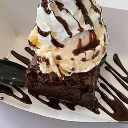 Brownie Fudge Sundae without the peanuts