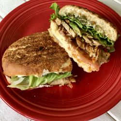 Orange Sunrise - Torta with Lomo de Puerco (pork loin)