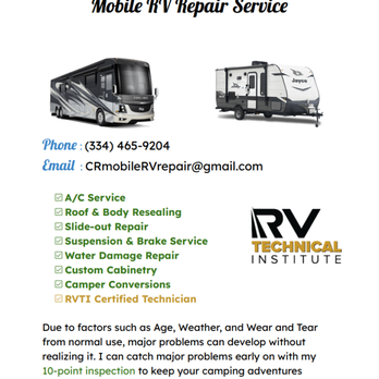 Caleb Rowe's Mobile RV Service - RV Repair Near Me Caleb Rowe's Mobile RV Service - RV Repair Near Me