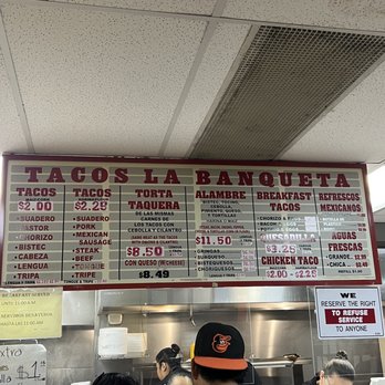 Tacos La Banqueta - Menu - Mexican Near Me - Dallas, Texas Tacos La Banqueta - Menu - Mexican Near Me - Dallas, Texas