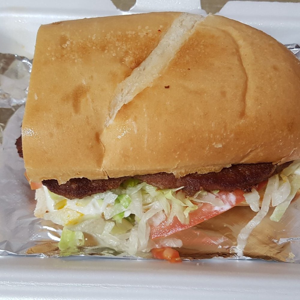 Dat Kitchen - Hot sausage po-boy, dressed no cheese. - Chicken Wings Near Me - Chalmette, Louisiana