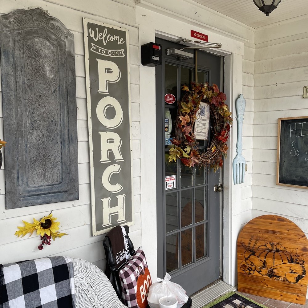 Lulu's Tea Room - a porch decorated for fall - Venues & Event Spaces Near Me - Powell, Tennessee Lulu's Tea Room - a porch decorated for fall - Venues & Event Spaces Near Me - Powell, Tennessee