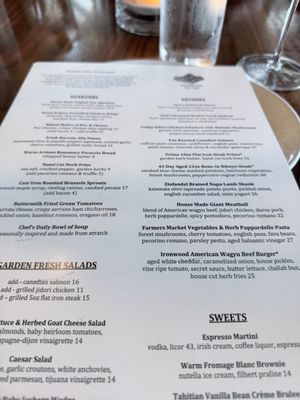 Menu photo 5 Ironwood Laguna Hills, CA