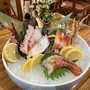 Sushi Masa Spring - Octopus, Clam, and Sweet Shrimp sashimi - Sushi Bars Near Me - Spring, Texas