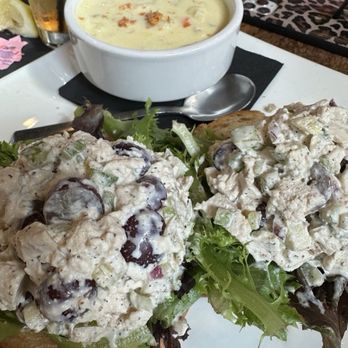 Cozy's Cafe & Pub - Chicken Salad w/ Soup of the Moment - New American Near Me - Liberty Township, Ohio Cozy's Cafe & Pub - Chicken Salad w/ Soup of the Moment - New American Near Me - Liberty Township, Ohio