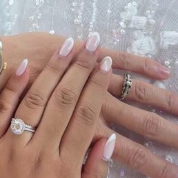 French tip nails for my wedding day!