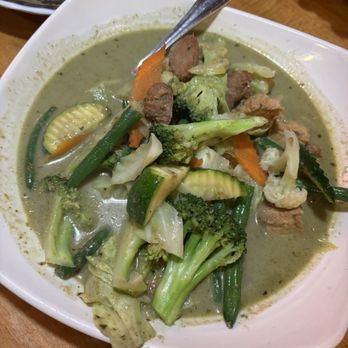 Merit Vegan Restaurant - Sp18. Green Curry - Vegetarian Near Me - Sunnyvale, California Merit Vegan Restaurant - Sp18. Green Curry - Vegetarian Near Me - Sunnyvale, California