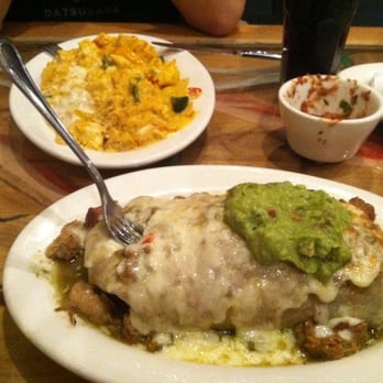 Enrique's Mexican Restaurant - Pork verde burrito.  It was nearly the size of my forearm! - Mexican Near Me - Long Beach, California
