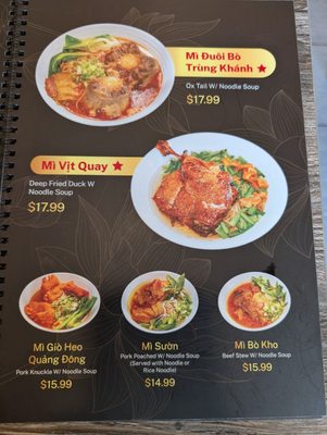 Menu photo 3 Mai Phat Mi Gia Westminster, CA