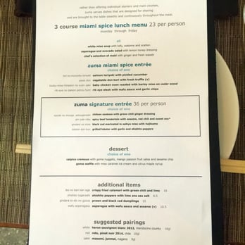Zuma - Miami Spice 2015 - Japanese Near Me - Miami, Florida Zuma - Miami Spice 2015 - Japanese Near Me - Miami, Florida