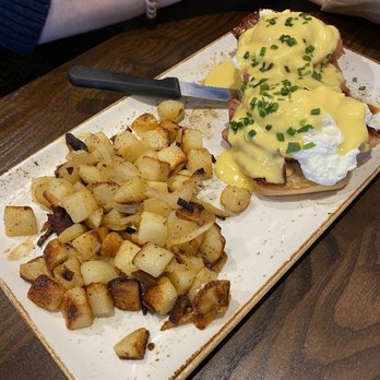 First Watch - Eggs Benedict with hash - Breakfast & Brunch Near Me - Austin, Texas