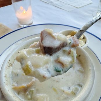 Clark's Oyster Bar - New England clam chowder was chunky good! - Desserts Near Me - Montecito, California Clark's Oyster Bar - New England clam chowder was chunky good! - Desserts Near Me - Montecito, California