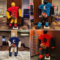 Peaceful Events - Football player sculptures for superbowl watch party at Circa