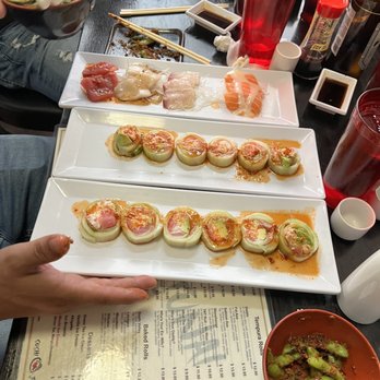 Sushi Junai - The Cucumber Passion Special And Sashimi - Sushi Bars Near Me - Austin, Texas