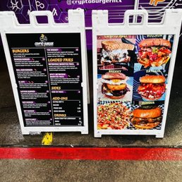 Crypto Burger Menu Crypto Burger Menu