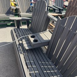 Glider for sitting outside and relaxing