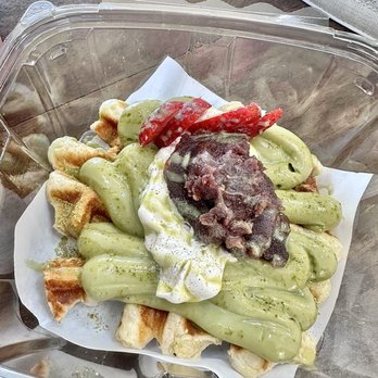Croffle Craze Cafe - Green tea croffle - Coffee & Tea Near Me - Redding, California