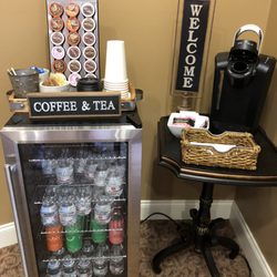 Lora Gaxiola, DMD - Narrows Family Dentistry - Come in a little early and enjoy a hot or a cold beverage on us!