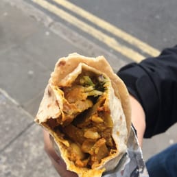 Make your own burrito with portobello mushrooms