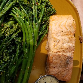 Urban Plates - Salmon with broccolini - New American Near Me - Brea, California