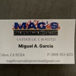 Mag’s Fire Sprinkler Protection