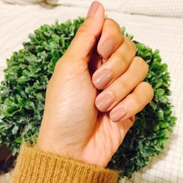 Matte nails with glossy tips by KK Matte nails with glossy tips by KK