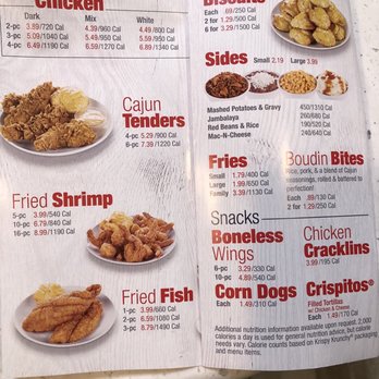 Krispy Krunchy Chicken - Menu 12/2020 - Seafood Near Me - Pleasant Hill, Oregon Krispy Krunchy Chicken - Menu 12/2020 - Seafood Near Me - Pleasant Hill, Oregon