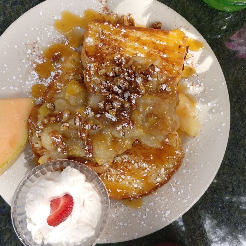 The Breakfast Cottage - French toast special! With pear toppings - Breakfast & Brunch Near Me - Nokomis, Florida The Breakfast Cottage - French toast special! With pear toppings - Breakfast & Brunch Near Me - Nokomis, Florida