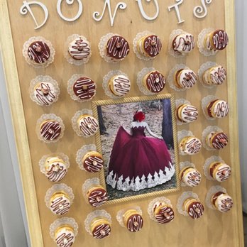 Painted Dough - Made this Donut wall with there custom color creations. - Donuts Near Me - Chino, California Painted Dough - Made this Donut wall with there custom color creations. - Donuts Near Me - Chino, California