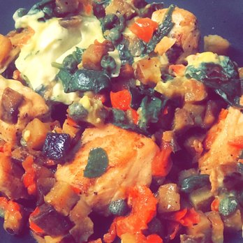 Blu Jam Cafe - Salmon Hash - Breakfast & Brunch Near Me - Sherman Oaks, California