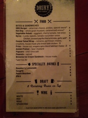 Menu photo 5 Drury Beer Garden Philadelphia, PA Menu photo 5 Drury Beer Garden Philadelphia, PA