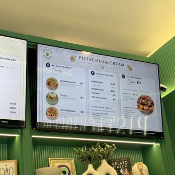 Pistachio and Cream - Menu Board, July 2026 - Gelato Near Me - Sacramento, California Pistachio and Cream - Menu Board, July 2026 - Gelato Near Me - Sacramento, California