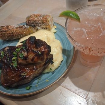 Ty’s Roadside - Woodfire grilled chicken with mashed potatoes & Mexican street corn - Pizza Near Me - Mount Pleasant, South Carolina