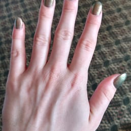 Polish over acrylic full set