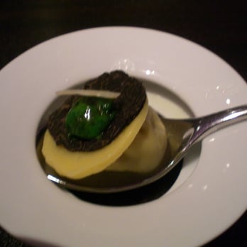 Alinea - Black truffle - explosion, romaine, parmesan - New American Near Me - Chicago, Illinois Alinea - Black truffle - explosion, romaine, parmesan - New American Near Me - Chicago, Illinois