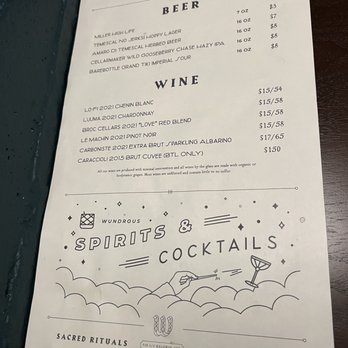 Wunderbar - (Apr 2023) Additional drink menu - Cocktail Bars Near Me - San Mateo, California Wunderbar - (Apr 2023) Additional drink menu - Cocktail Bars Near Me - San Mateo, California