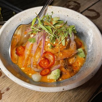 Kaiyo Rooftop - CEVICHE DE CAMARON - Peruvian Near Me - San Francisco, California Kaiyo Rooftop - CEVICHE DE CAMARON - Peruvian Near Me - San Francisco, California