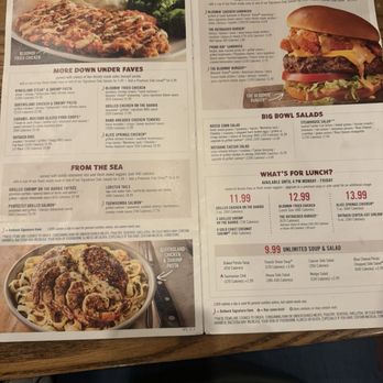 Outback Steakhouse - Menu 2025 - Steakhouses Near Me - Bel Air, Maryland Outback Steakhouse - Menu 2025 - Steakhouses Near Me - Bel Air, Maryland