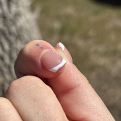 M V nails - Polish not completed