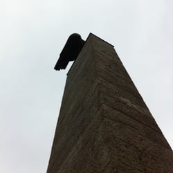 Siemens Ehrenmal - Ein Adler aus Metall wird niemals fliegen können. Höchstens runter.