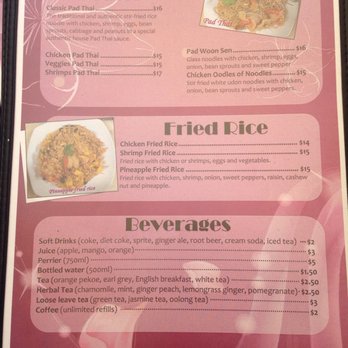 Orchid Thai Bistro - the menu for the restaurant - Thai Near Me - Fenelon Falls, Ontario