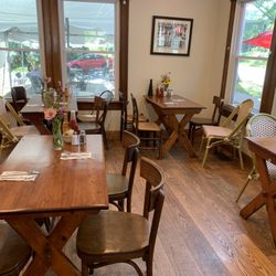 Aunt Chubby's Luncheonette - Inside Seating: Back (~26 seats). Front (~20 seats). Bar (~10 seats). And looks like outside seating available under tent.