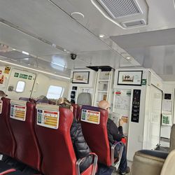 Hovertravel - Inside hovercraft