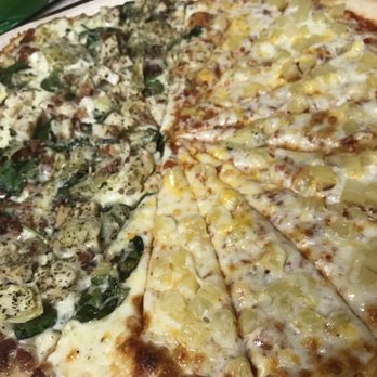 Papa Murphy's - Half pineapple for Tae, half chicken, bacon, artichoke for us - Pizza Near Me - Reno, Nevada Papa Murphy's - Half pineapple for Tae, half chicken, bacon, artichoke for us - Pizza Near Me - Reno, Nevada