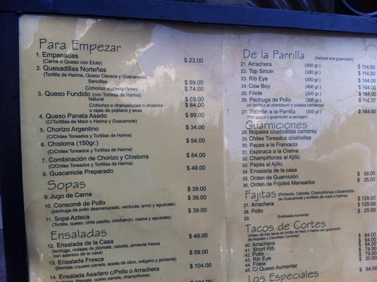 Menu photo 1 Asadero Grill México, D.F., DIF