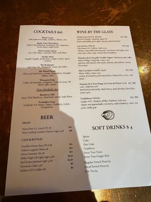 Menu photo 4 Salt Wharf Camden, ME