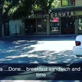 Grand Donuts - Walking into Grand Donuts, after my 3 mile walk, to get a breakfast sandwich and coffee... Thanks Lang and Tina! - Donuts Near Me - La Verne, California Grand Donuts - Walking into Grand Donuts, after my 3 mile walk, to get a breakfast sandwich and coffee... Thanks Lang and Tina! - Donuts Near Me - La Verne, California