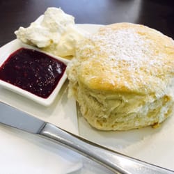 Blue Bay Cafe - Huge scone with jam & cream