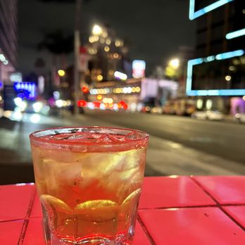 The Comedy Store - Enjoying a seven & seven while waiting for the Main Room doors to open at 7:30PM. - Comedy Clubs Near Me - West Hollywood, California
